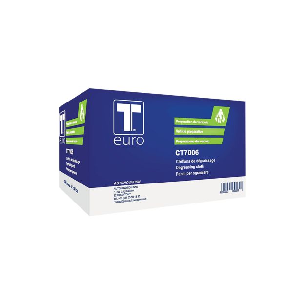 Chiffon de dégraissage et chiffon doux de lustrage bleu