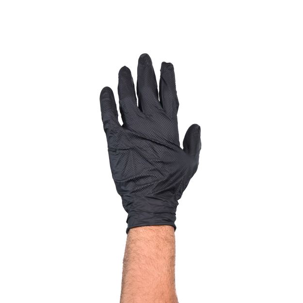 Gants nitrile noir non poudrés - t9 / l