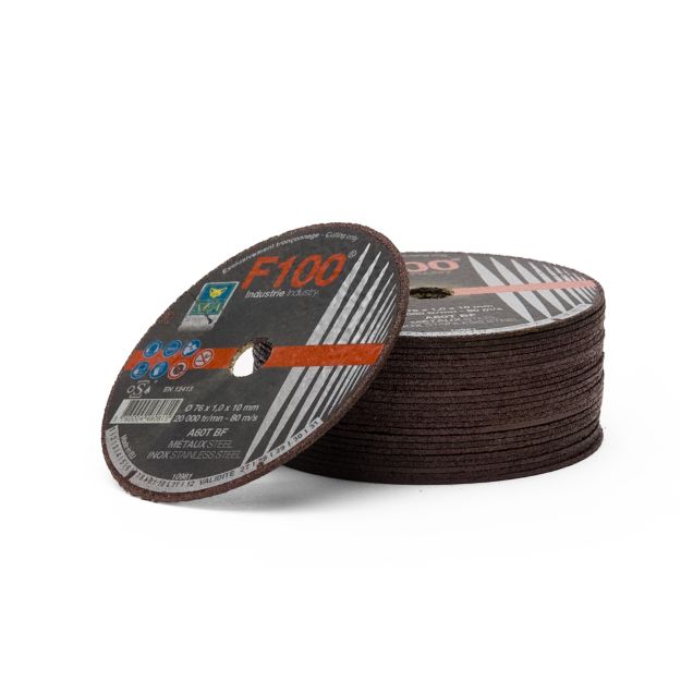 Meules plates diamètre 76 mm - 1,0 mm